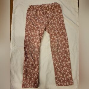 Uniqlo Fleece Printed Leggins Size Age 3-4(110cm)